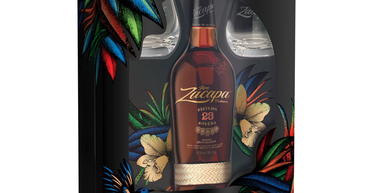 Zacapa Centenario 23 + coasters under glasses - Dark rum