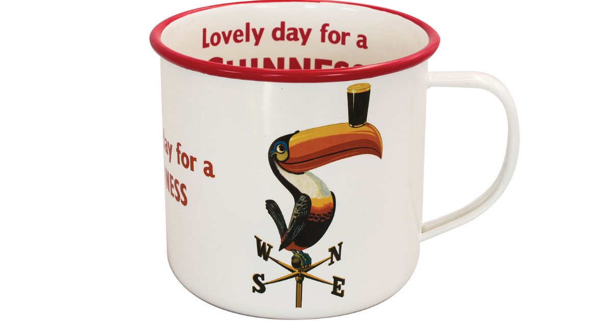 Guinness Gilroy Enamel Mug Toucan | The Bar