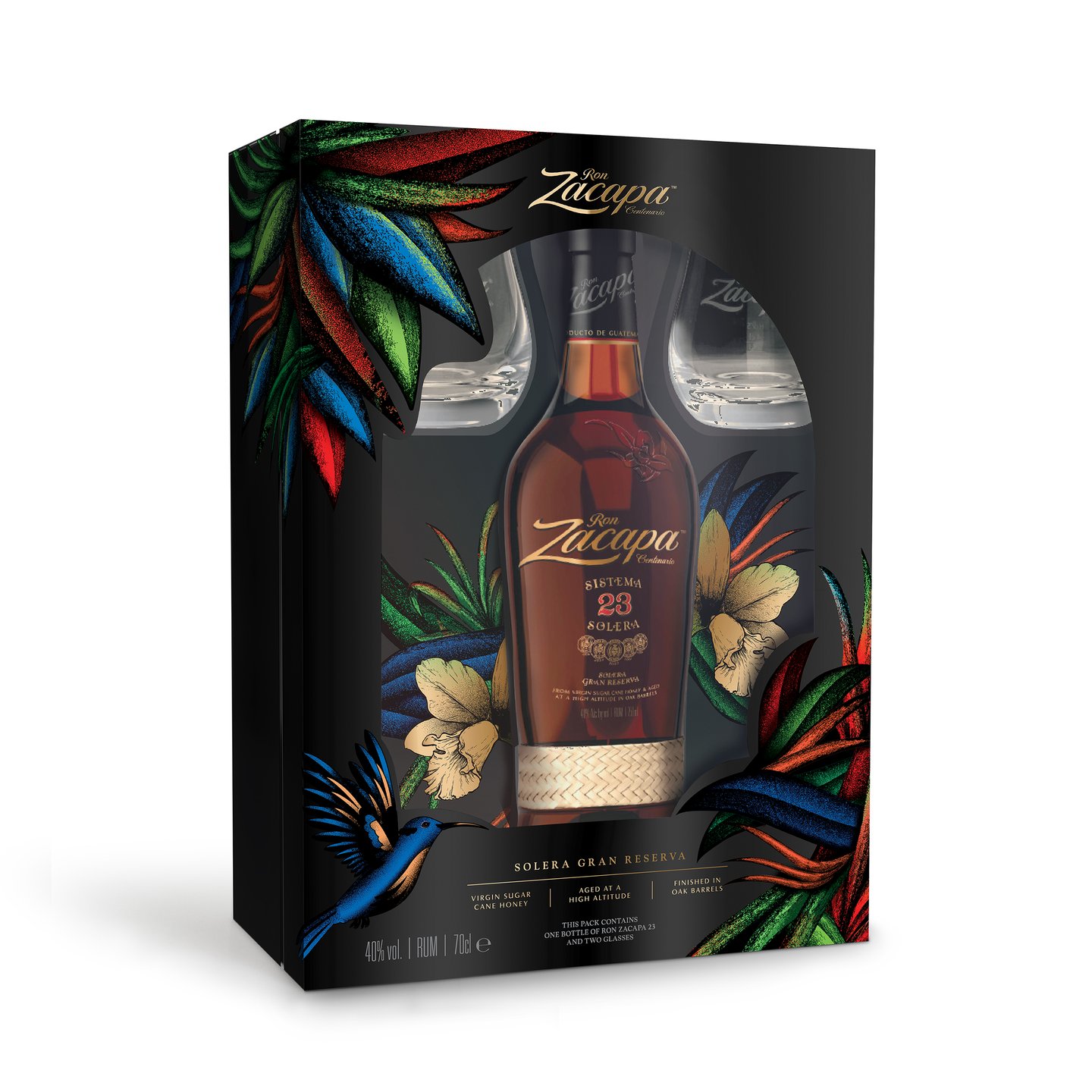 lørdag hvede Tag det op Ron Zacapa Centenario 23 Rum 70cl plus 2x Glasses | The Bar