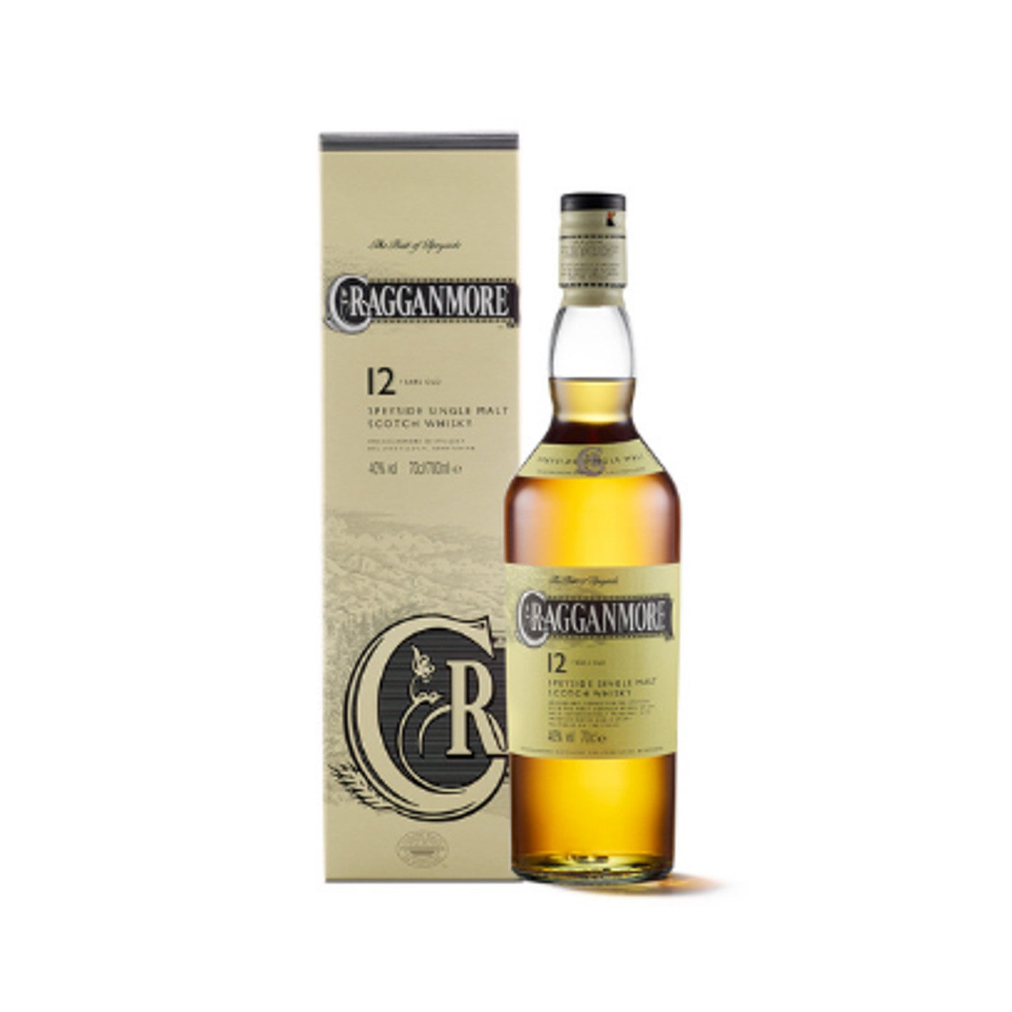 Cragganmore 12 Year Old Single Malt Scotch Whisky, 70cl