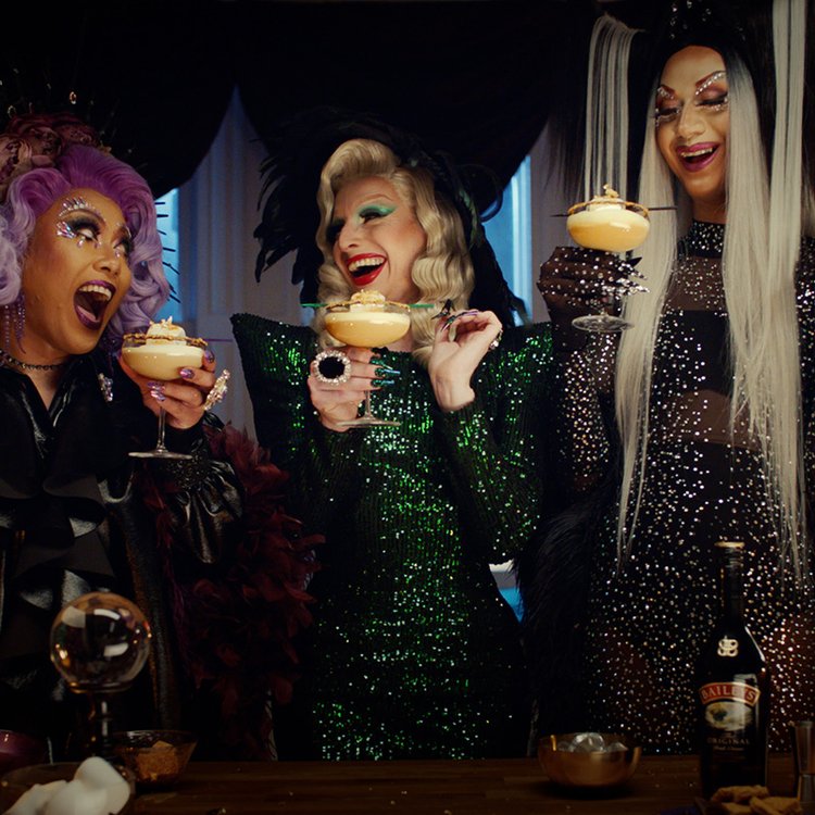 Baileys featuring Tia Kofi, Veronica Green and Asia Thorne, in its global Witches campaign.