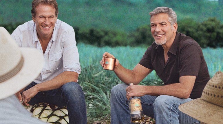 Casamigos George and Rande in field 