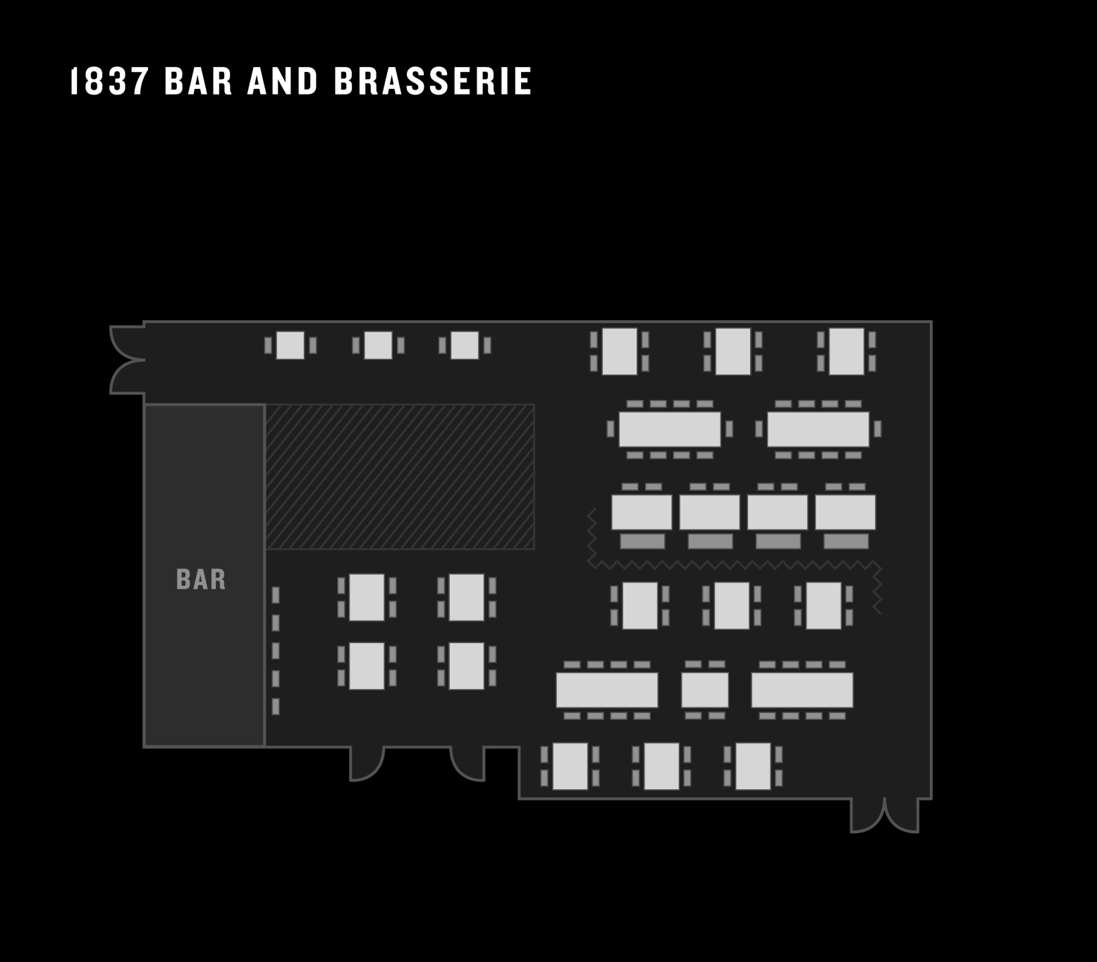 1837 Bar and Brasserie Floor Plan