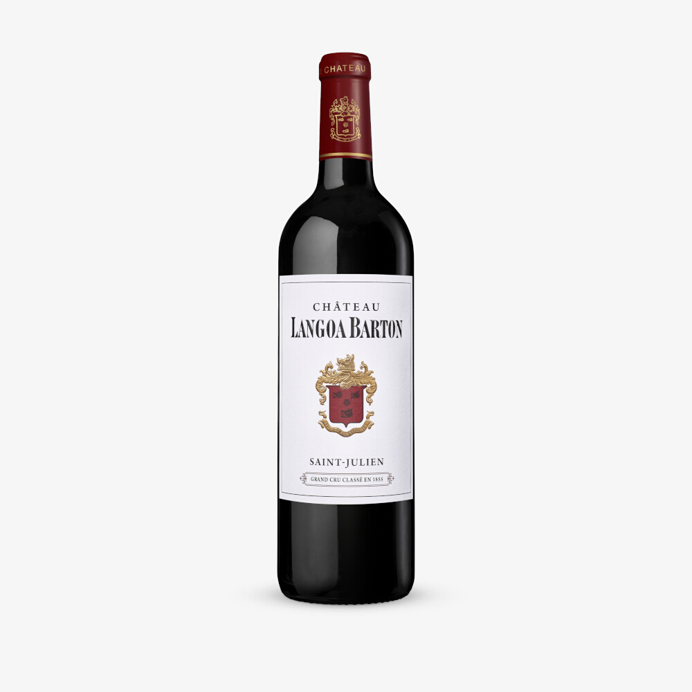 A bottle of Chateau Langoa Barton