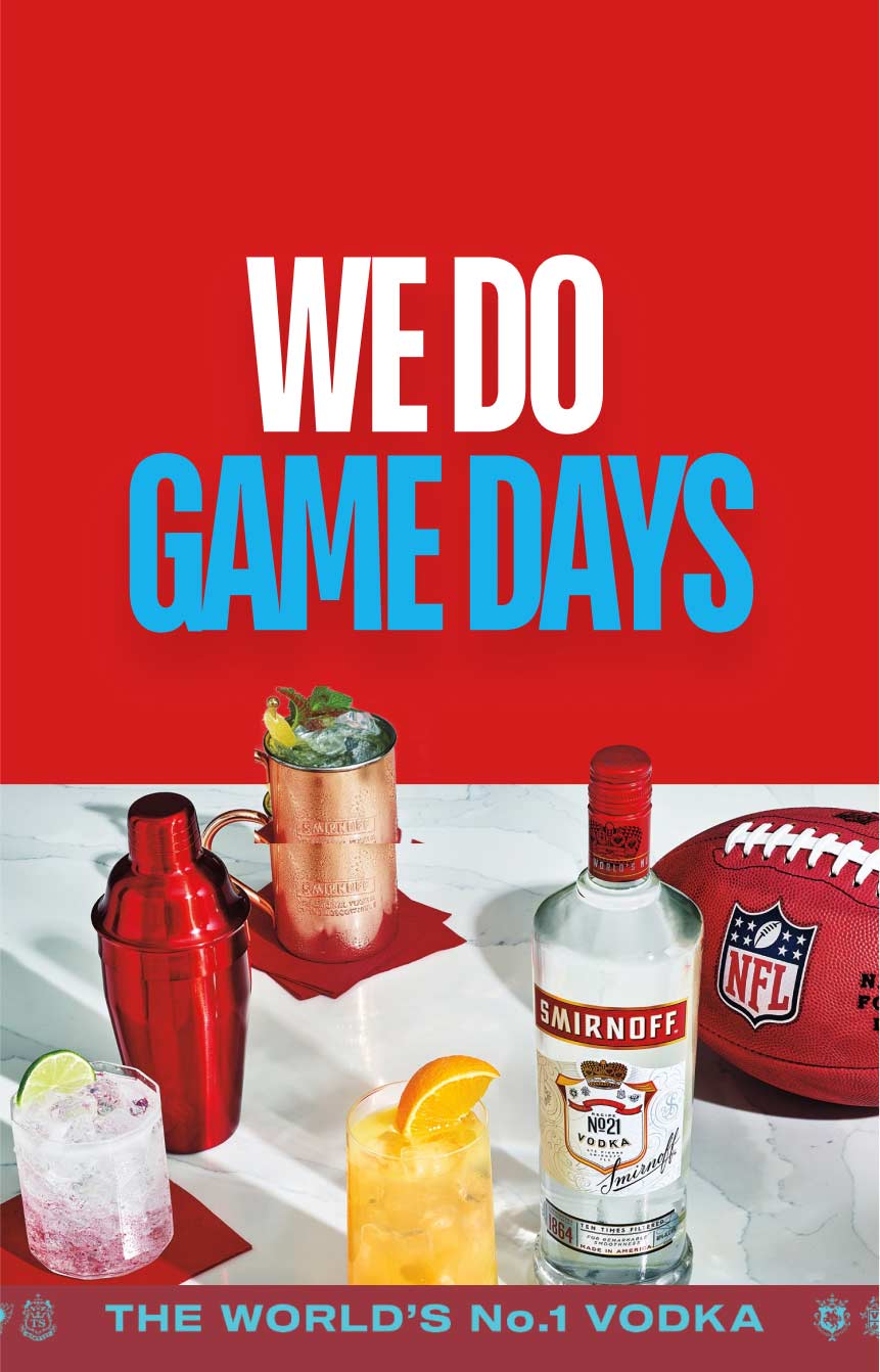 NFL Christmas Games - Gameday Vodka