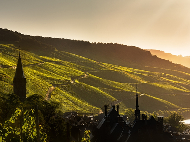 Germany region during sunset