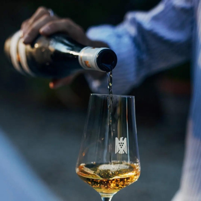Pouring of wine