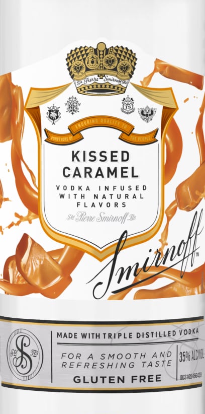 Smirnoff Kissed Caramel Vodka 50 ml - Applejack
