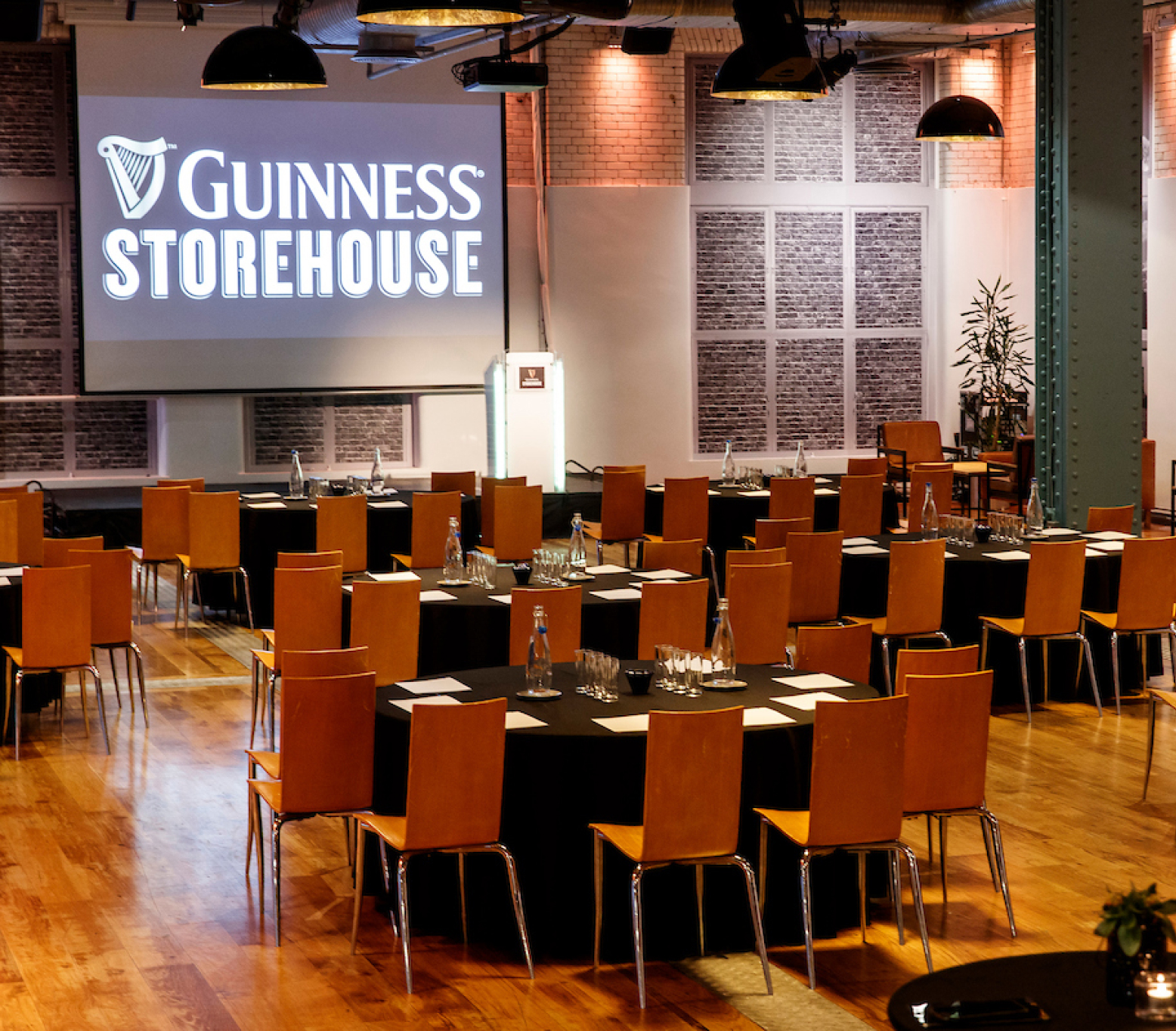 Arrol Suite set up for conference at the Guinness Storehouse