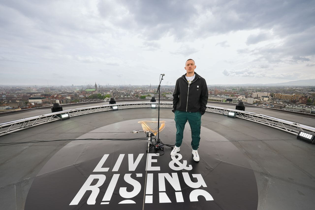 Dermot Kennedy on roof of Guinness Storehouse
