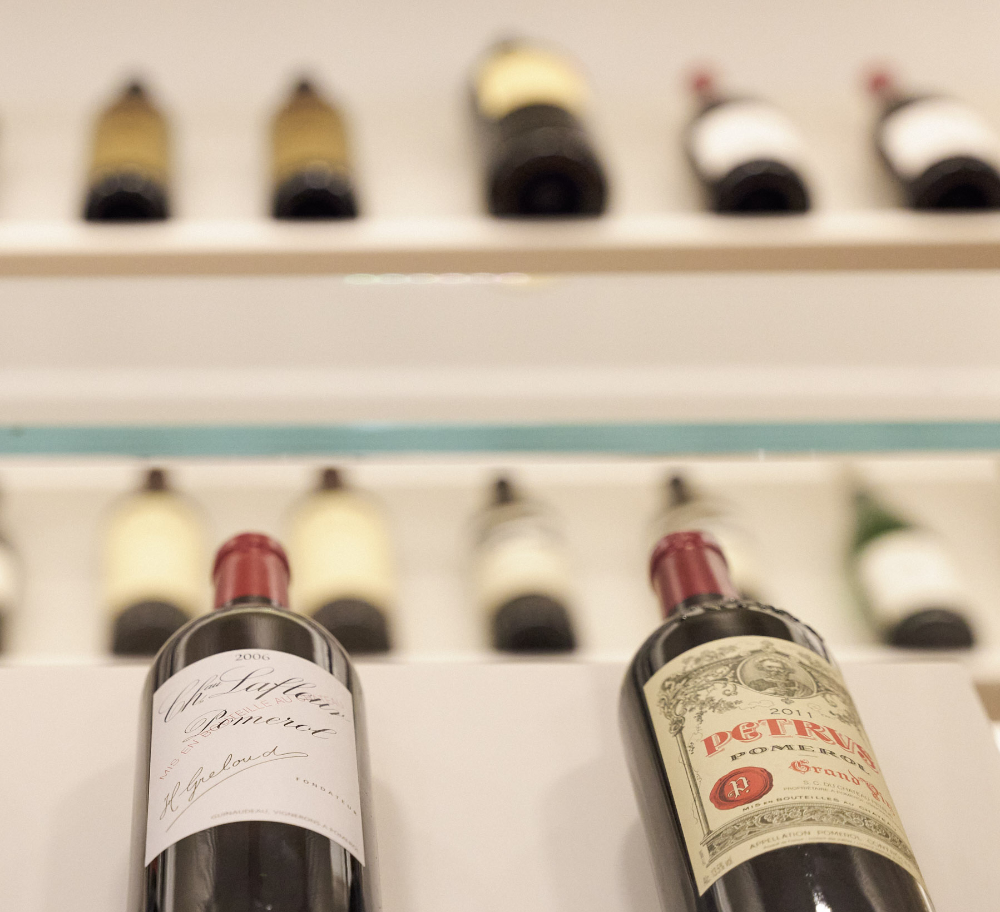shelves of artisan wines