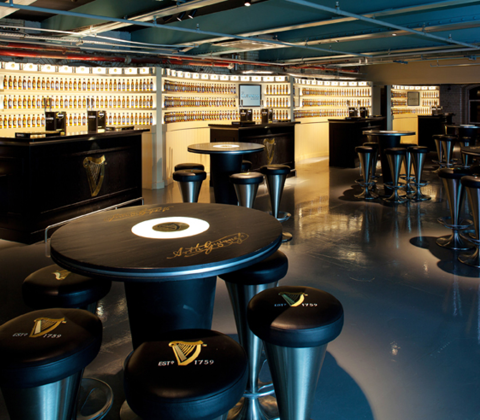 Panoramic view of Guinness Academy Bar