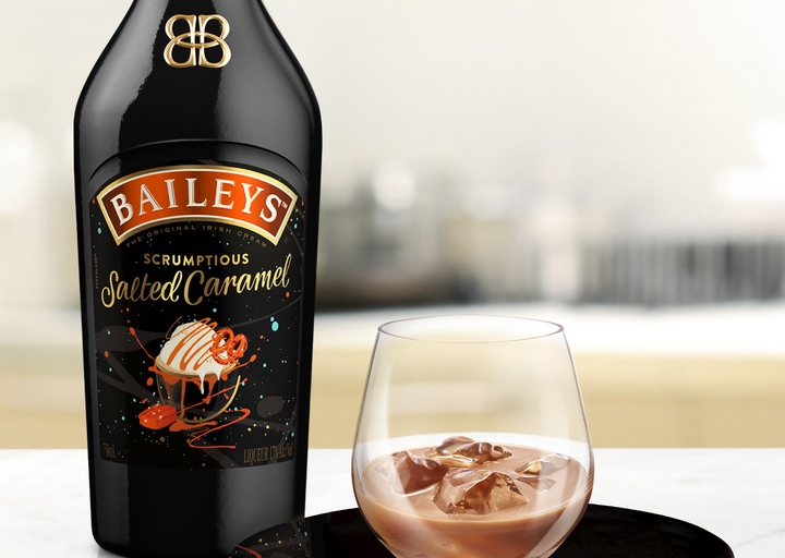 Baileys salted caramel serve shot