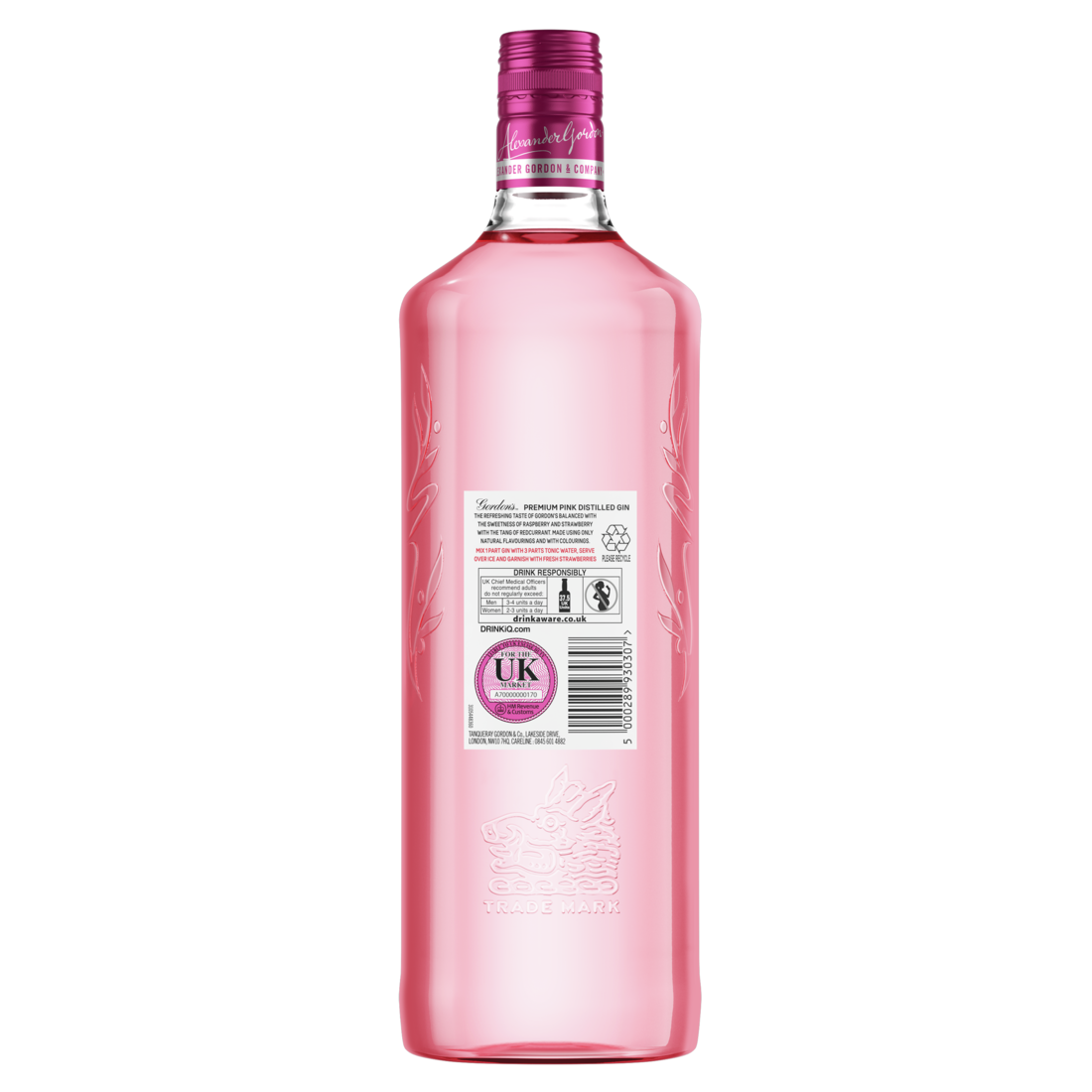 Gordons - Premium Pink Distilled Gin 70CL