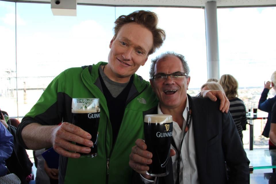 Conan O'Brien at the Guinness Storehouse