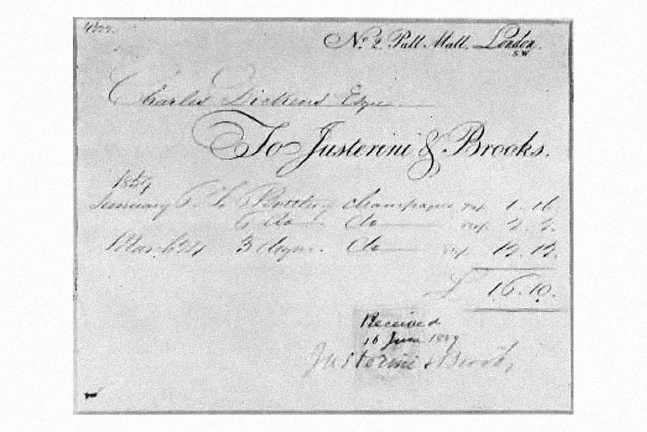 Charles Dickens invoice