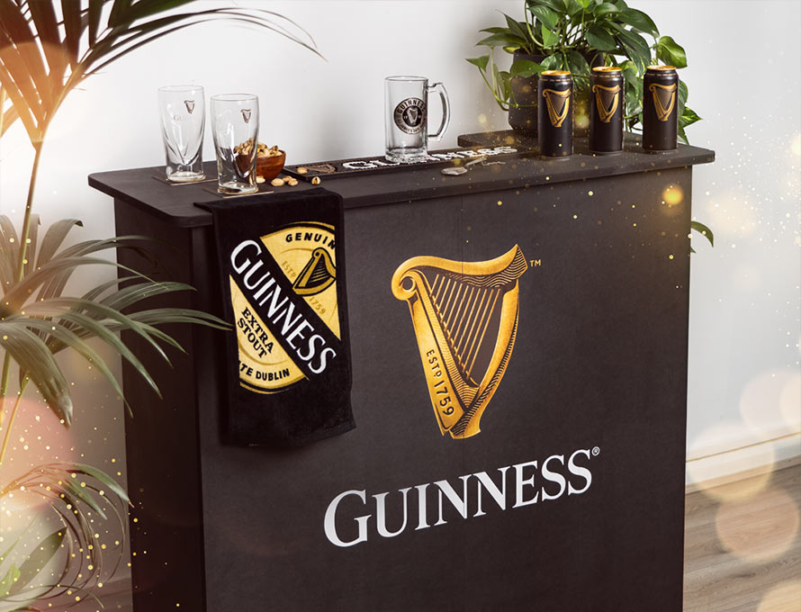 Guinness Bier Harfe Abtropfschale Auffangbehälter 2-teilig Metall Pub Club 636 