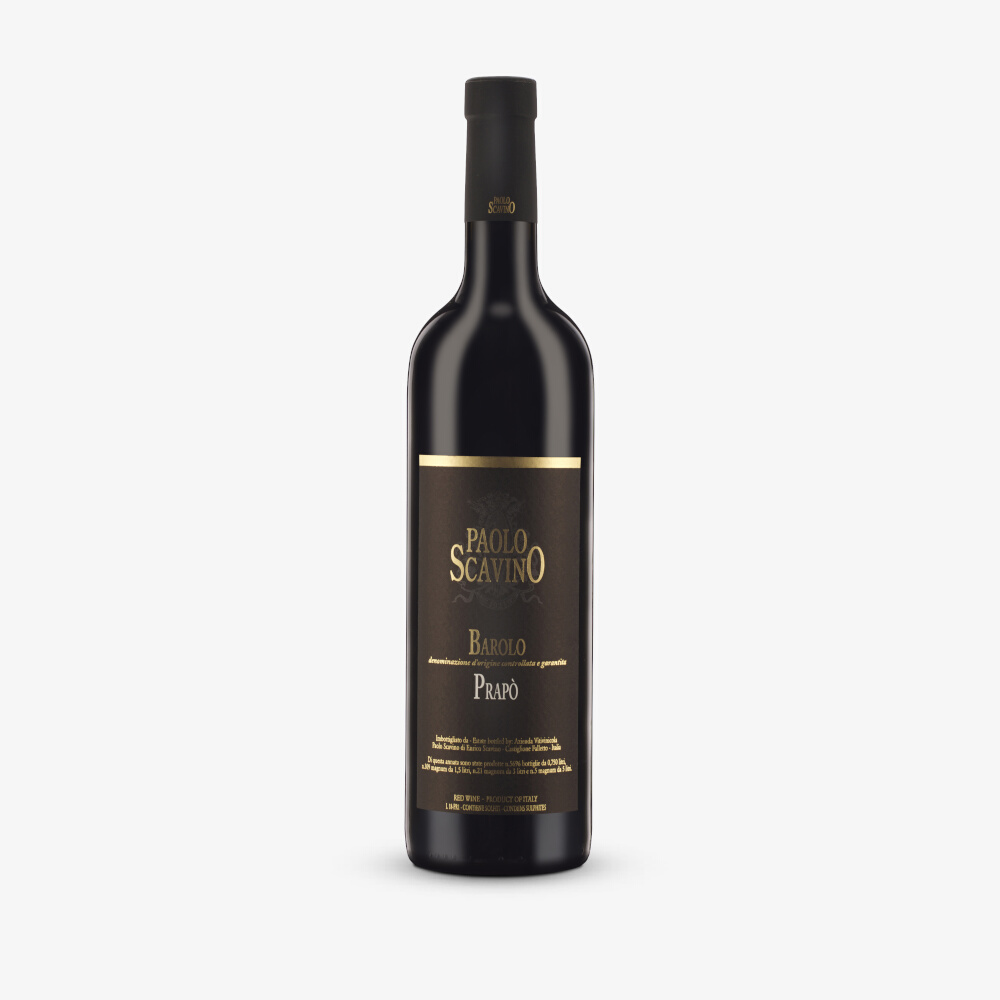 A bottle of BAROLO, PRAPO, PAOLO SCAVINO, 2015